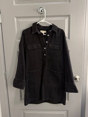 Madewell Denim Popover Mini Shirtdress Size M